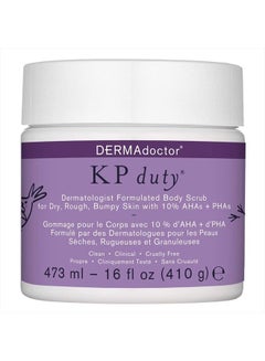 Buy KP Duty Body Scrub Dermatologist Formulated Exfoliant for Keratosis Pilaris and Dry, Rough, Bumpy Skin with 10% AHAs + PHAs, 16 fl oz (Pack of 1) in UAE