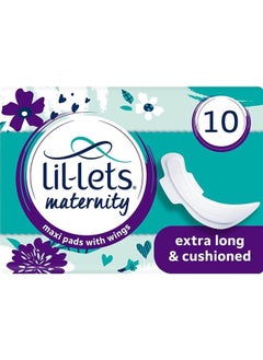 Buy Maternity 10 Maxi Pads with Wings Care and Comfort Extra Long and Cushioned in UAE