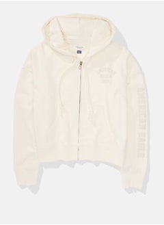 Buy AE Puffy Graphic Zip-Up Hoodie in Saudi Arabia