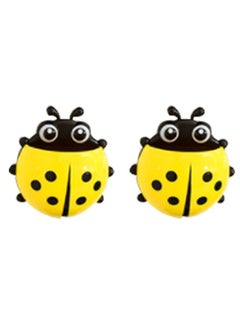 Buy Cute Cartoon Ladybug Toothbrush Holder 2 Pcs in UAE