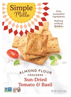 Buy Almond Flour Crackers Sun-Dried Tomato & Basil 4.25 oz (120 g) in UAE