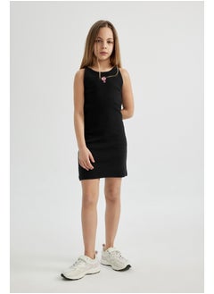 اشتري Girl Regular Fit Sleeveless Knitted Dress في مصر