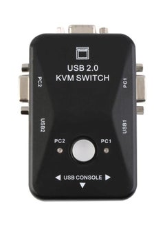 Buy 2 Ports USB 2.0 VGA/SVGA KVM Switch Box Black in Saudi Arabia