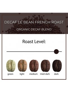 Buy The Bean Coffee Company Organic Decaf Le Bean, Dark French Roast, Ground, 16-Ounce Bags (Pack Of 2) in UAE