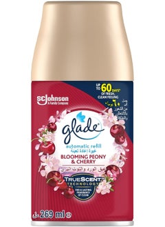 Buy Glade Automatic Spray Refill Blooming Peony & Cherry Air Freshener, 269ml in UAE