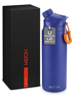 اشتري Milton 32 oz Stainless Steel Thermos Water Bottle with Magnetic Straw Lid, Double Walled Vacuum Insulated Flask, Keeps Drinks Hot for 12 Hours, Cold for 24 Hours, Leakproof Design for Travel, Turk في الامارات