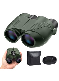 Buy Rodcirant Binoculars 20 x 25 for Adults and Kids, High Power Easy Focus Binoculars with Low Light Vision, Compact Binoculars for Bird Watching and Travel (Green) in Saudi Arabia