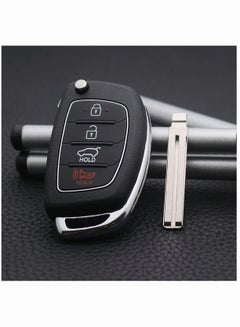 Buy Hyundai Remote Car Key Cover Folding Smart Car Key Compatible with Hyundai Car Key Shell in Saudi Arabia