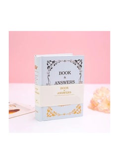 Buy 1-Piece The Book of Answers,My Life Answer Book Chinese and English Version Diary Note Book,White Colour in UAE