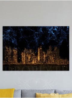 Buy Beautiful City View Decorative Wall Art Wall Decor Card Board MDF Home Decor 60CM x 40CM in Saudi Arabia