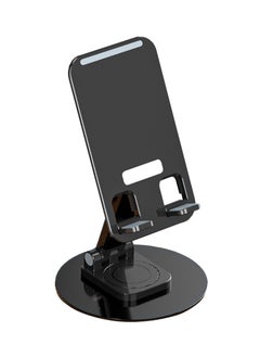 اشتري Aluminum Alloy Rotatable Phone Stand Tablet Holder for Mobile Phone/Tablet/Switch Black في السعودية