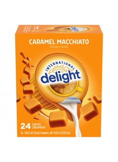 اشتري International Delight Coffee Creamer Singles, Caramel Macchiato, 24 Count في الامارات