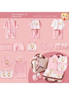 اشتري Newborn Baby Gifts Set Newborn Layette Gifts Set Baby Girl Boys Gifts Premium Cotton Baby Clothes Accessories Set في الامارات