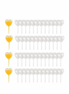 Buy 4ml Mini Squeeze Transfer Cupcakes Pipettes Heart Shape, Disposable Plastic Droppers for Cupcake, Dessert, Strawberries and Chocolate for Party Decoration, 100 Pcs in Saudi Arabia