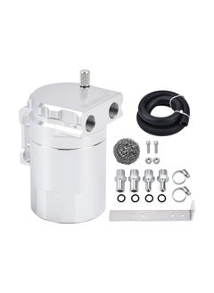 اشتري Upgraded Baffled Oil Catch Can Oil Separator Catch Can 300ml Universal Aluminum Kit Aluminum Oil Reservoir Tank في السعودية