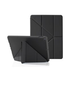 اشتري iPad Case for iPad 10.2 Inch 9th 8th 7th Generation (2021/2020/2019) with Pencil Holder, 5-in-1 Multiple Viewing Angles, Silky Soft Silicone Case, Self Dream o/Estel A, Black في مصر