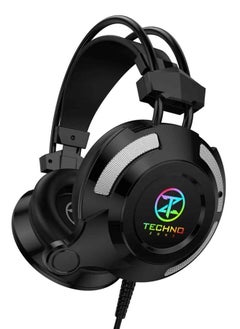 Buy Techno zone K41 USB 7.1 Gaming Headset Noise Cancellation Mic Compatible with Computer - Laptop - PlayStation 4 - PlayStation 4 and Software Adjustable in Egypt