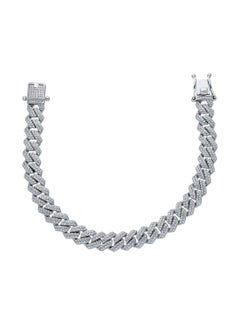 Buy Sterling Silver 925 Cuban Bracelet - FKJBRLSLU6114 in UAE