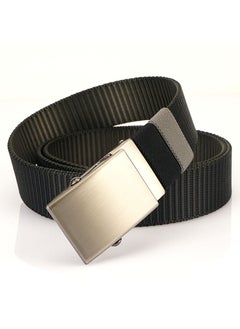 Buy 2022 Dual-Tone Thick Nylon Belt for Men 3.5CMBlack/dark gray Black/dark gray in UAE