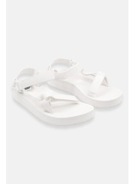 Buy Women Velcro Closure Sandal, White in Saudi Arabia