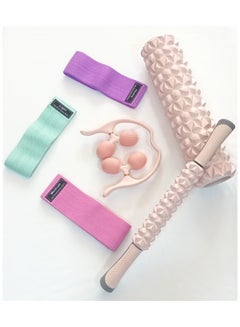 Buy Massager Rollers Set And Resistance Bands. in UAE