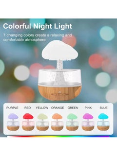 Buy Rain Cloud Humidifier Cute Water Drip Essential Oil Diffuser with 7 LED Light Raining Cloud Night Light in Saudi Arabia