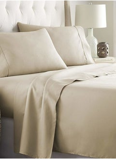 Buy Sitch Cotton Sheet Set 3 Pieces 300 Stitches in Saudi Arabia