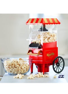 اشتري Carnival Popcorn Maker – Vintage-Style Hot Air Popcorn Machine for Healthy Homemade Popcorn, Perfect for Movie Nights في الامارات