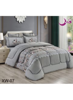 Buy Duvet Set Of 6 Pieces For Two Persons Modern And Beautiful Design And Heavy Filling in Saudi Arabia