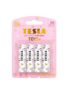 Buy 4-Piece Dry Batteries AA TOYS+ GIRL ALKALINE in Saudi Arabia