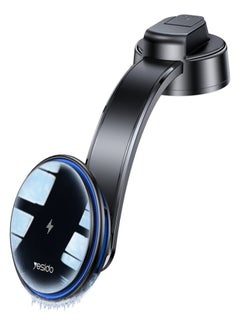 Buy Yesido C311 Magnetic Wireless Charging Car Mount, 15W Semiconductor Cooling (Black) in Egypt