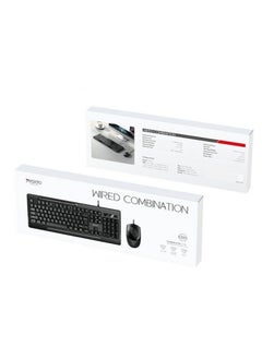 Buy Yesido KB14 High Quality Wired Cable Connection Mechanical Keyboard And Mouse Set - Black in UAE