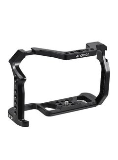 Buy Andoer Camera Cage Aluminum Alloy Camera Video Cage with Dual Cold Shoe Mount Numerous 1/4 Inch & 3/8 Inch Threads Replacement for Canon R5/R6/R6 II in Saudi Arabia