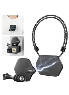 اشتري TELESIN 360 Magnetic Mount Chest Mount with Neck Strap Necklace Lanyard Body Accessories for GoPro Max Hero 11 10 9 8 7 Insta360 X3 GO3 DJI Action 3 4 في الامارات