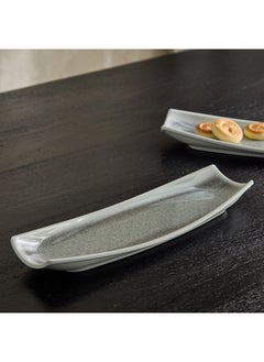 Buy Home Box Oval Melamine Platter 34 x 2 x 11 cm in UAE