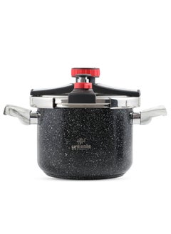 اشتري 9Liter Induction Granite Coated  Pressure Cooker Easy Open 18/10 Stainless Steel  Pressure Cooker - Suitable for all kinds of Stoves في الامارات