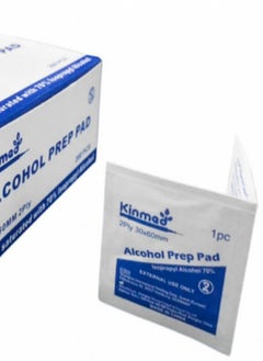 Buy 100 PCS Box Alcohol Pads 30*60MM 2Ply in Saudi Arabia