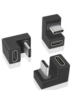 اشتري محول USB C على شكل حرف U، (3Pack) محول USB C 180 درجة، محول تمديد USB C إلى USB C بسرعة 10 جيجابت في الثانية (النوع C 3.1 الجيل 2) للهاتف المحمول واللاب توب في السعودية