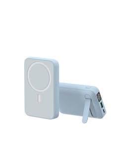 اشتري Fast Magnetic portable power bank charger for Apple iPhone 12/13 series 10000mah blue في الامارات