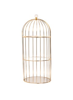 Buy Metal Cage Stand with 3 Mirror Layers - Elegant Display Stand for Home & Events in UAE