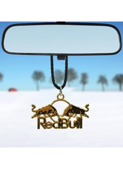 Buy Gold RedBull Logo Fancy Car Hanging Pendant in Saudi Arabia