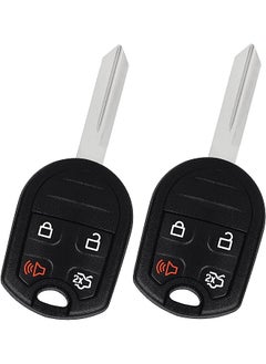 Buy Remote Key Fob fits Ford Explorer 2001-2015 Ford Mustang 2005-2014, Ford Edge Escape Focus Empty Key Shell 4-btn 2PCS in Saudi Arabia