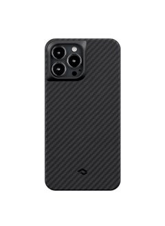 Buy Case for iPhone 13 Pro Max, 6.7 Inch, Military Grade iPhone 13 Pro Max Phone Case Protective, Compatible with MagSafe [MagEZ Case Pro 3] 1500D Aramid Fiber, Black/Grey (Twill) in UAE