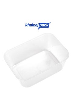 Buy Disposable Container With Lids Bowls For Food – Microwave Plastic Freezer Soup Pint Deli Rectangular Containers 1500 ml [25 PCS] Kitchen Containers Storage Box Khaleej Pack in UAE