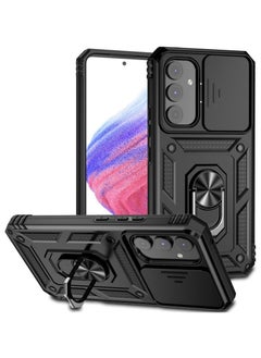 Buy Samsung Galaxy A54 5G Case, Slide Camera Cover, Built-in 360° Rotate Ring Kickstand, Military Grade Shockproof Test, Heavy Duty Shockproof Protective Case for Galaxy A54 5G 6.4 inch Black in Saudi Arabia