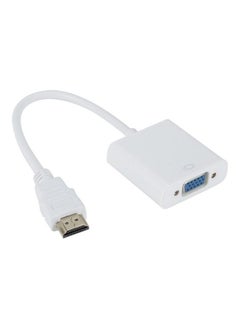 Buy HDMI To VGA Conversion Cable White in UAE