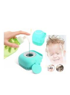 Buy Soft Loofah With A Shower Tank, Suitable For Children And Adults, Light Blue Colour in Egypt