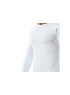 Buy COTTONIL Stretch Men "O" Neck Long Sleeves Shirt - One Piece White in Egypt