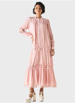 اشتري Openwork Tiered Dress في الامارات