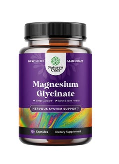 Buy Magnesium Glycinate 400mg for Sleep Support Bone Health Muscle Recovery Heart Health Mood and Immune Support for Women and Men 120ct in UAE